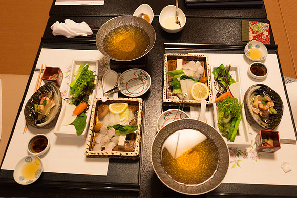 Dinner at Ryokan Kinsuikan